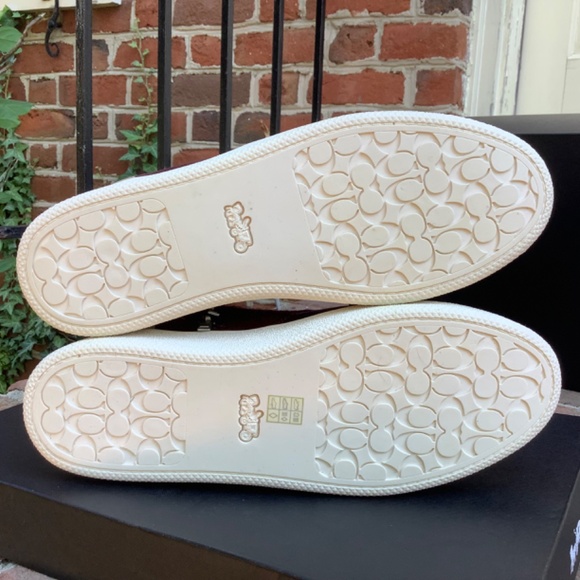 COACH High Top Sneakers C220 Tweed Oxblood/True Pink SZ 9 - Picture 10 of 15